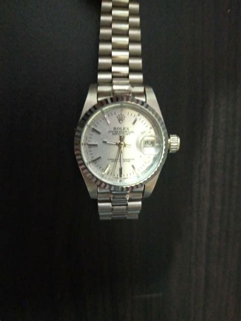 rolex white gold quality|rolex 8385 18k white gold.